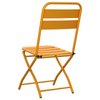 Hage Folding Stol 2 pcs Sennepsgul 55 x 56.5 x 91cm Stål