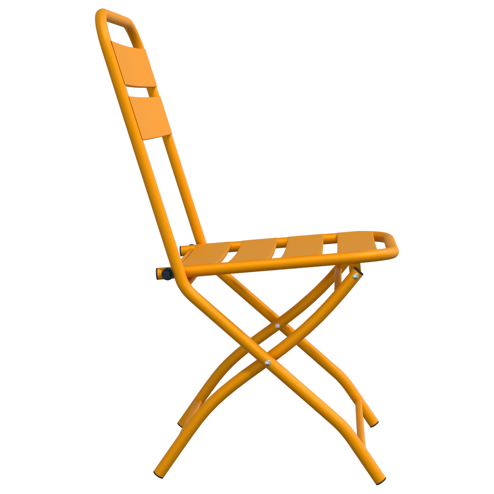 Hage Folding Stol 2 pcs Sennepsgul 55 x 56.5 x 91cm Stål
