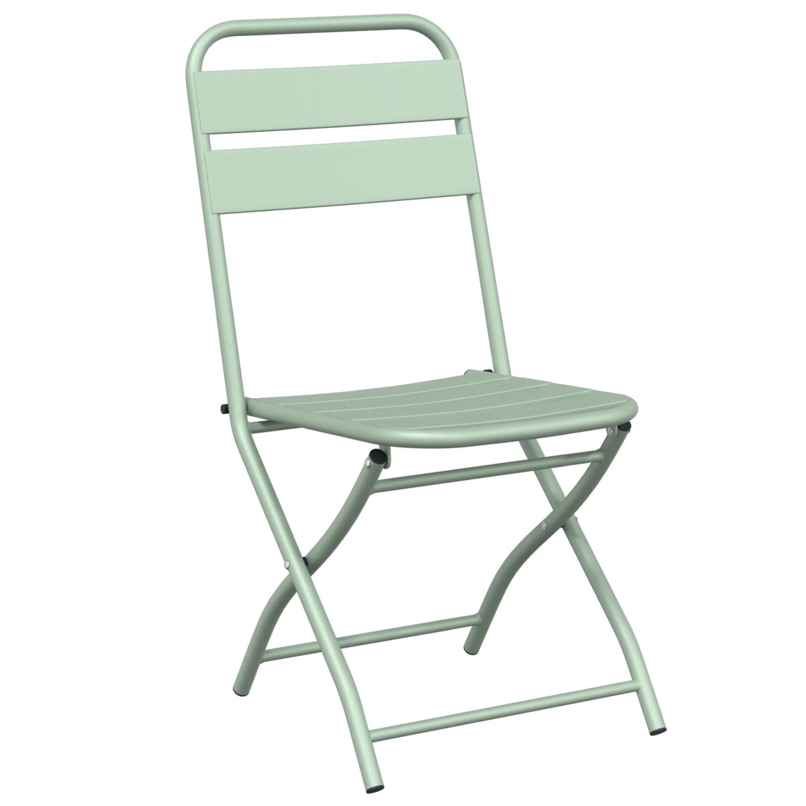 Hage Folding Stol 2 pcs grønn 55 x 56.5 x 91cm Stål