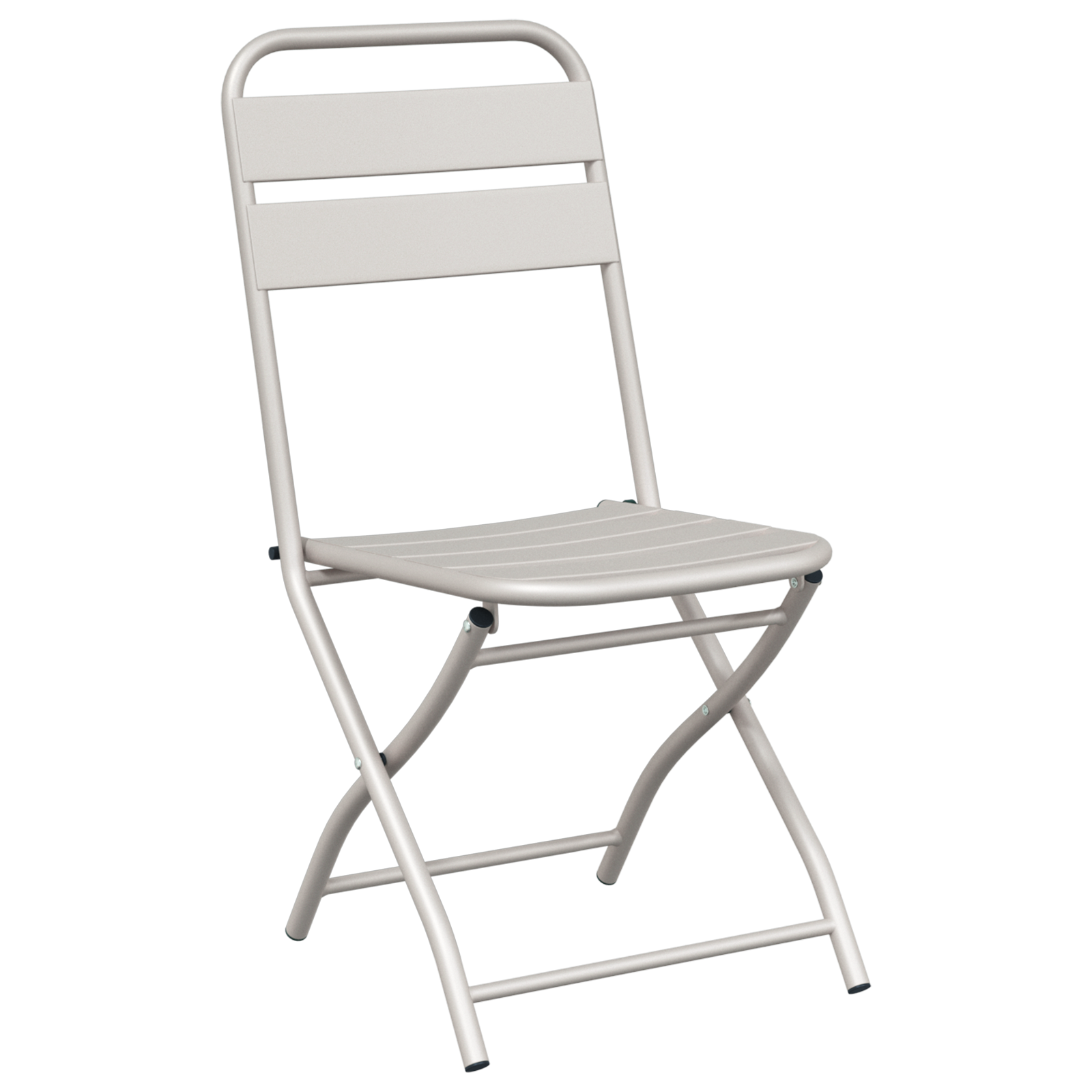 Hage Folding Stol 2 pcs Beige 55 x 56.5 x 91cm Stål