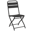 Hage Folding Stol 2 pcs Antrasitt 55 x 56.5 x 91cm Stål