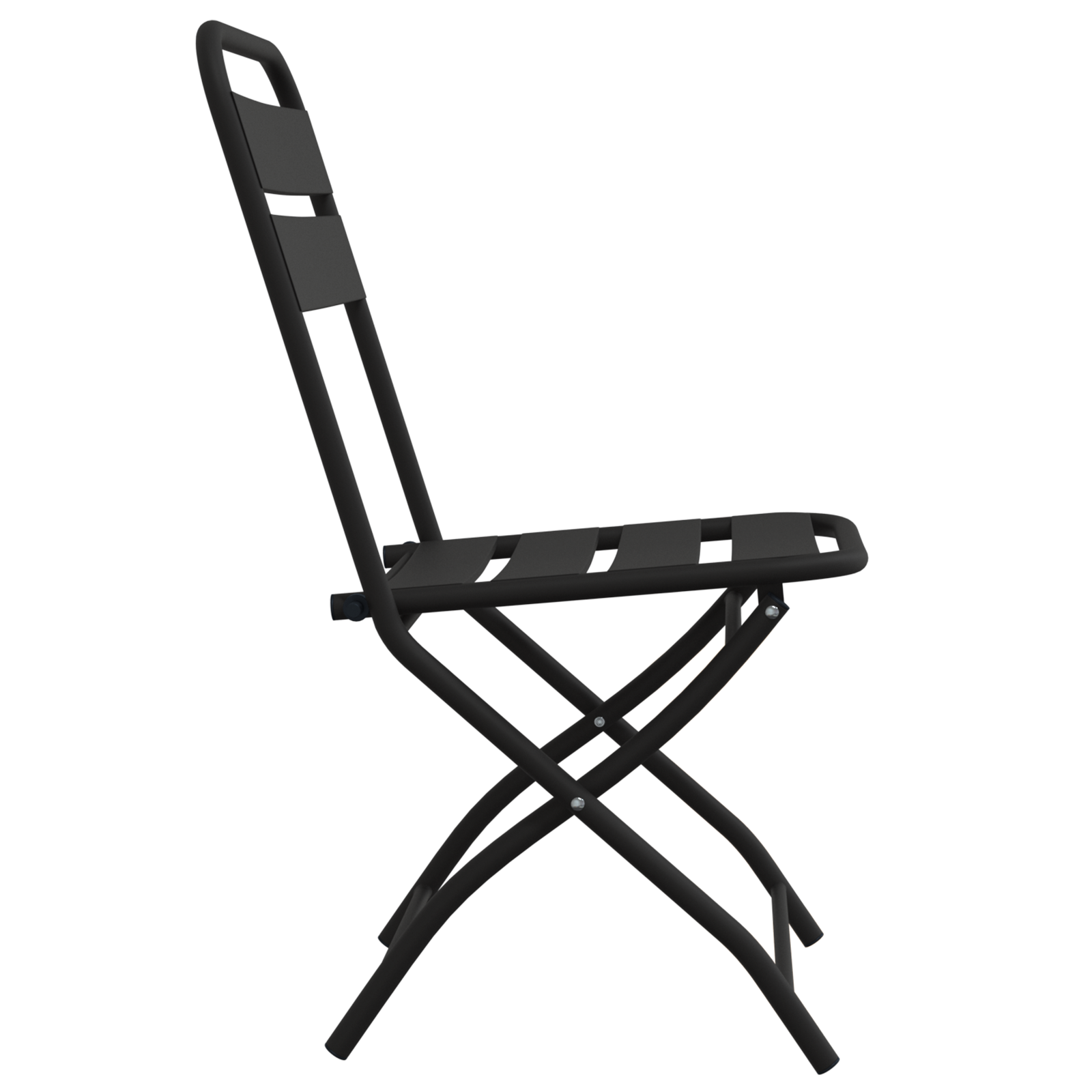 Hage Folding Stol 2 pcs Antrasitt 55 x 56.5 x 91cm Stål