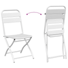 Bistrosett 3 pcs Hvit Stål