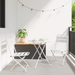 Bistrosett 3 pcs Hvit Stål