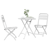 Bistrosett 3 pcs Hvit Stål