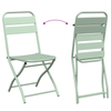 Bistrosett 3 pcs Lys Mynte Stål