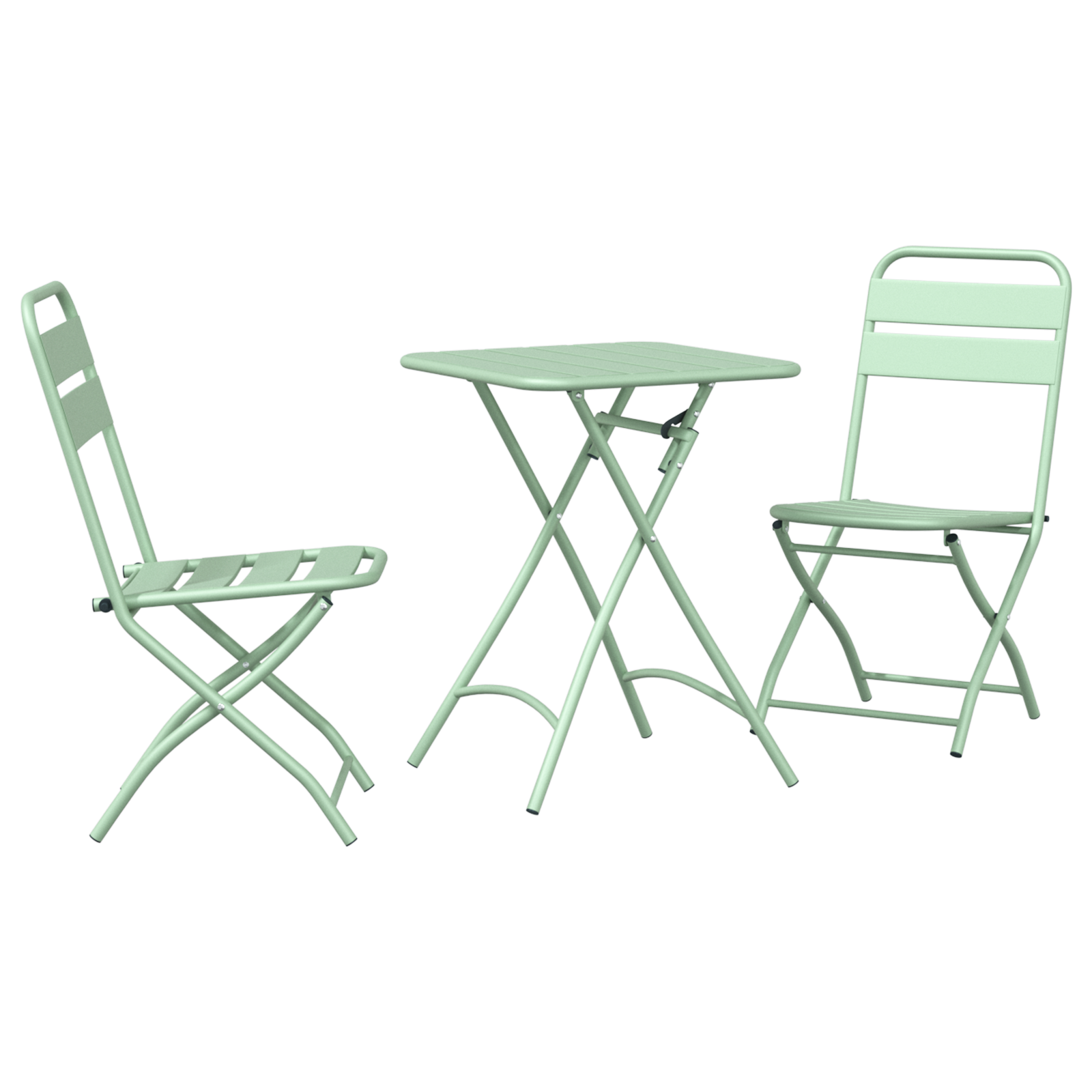 Bistrosett 3 pcs Lys Mynte Stål