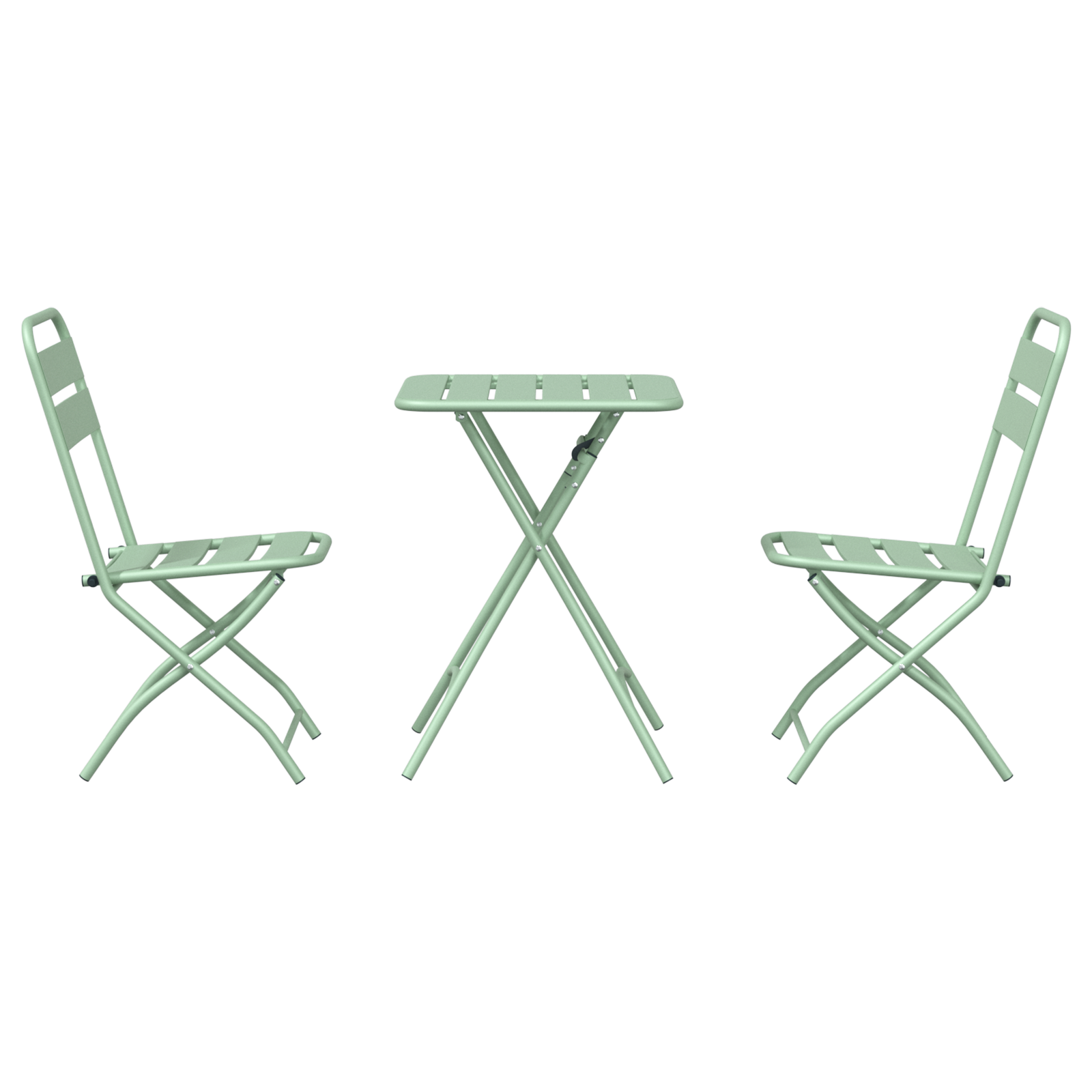 Bistrosett 3 pcs Lys Mynte Stål