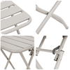 Bistrosett 3 pcs Beige Stål