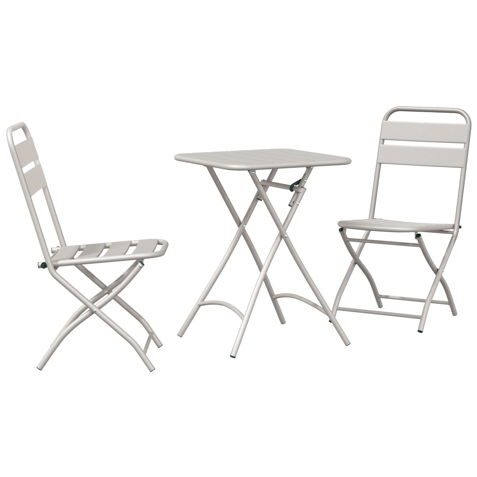 Bistrosett 3 pcs Beige Stål
