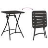 Bistrosett 3 pcs Antrasitt Stål