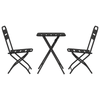 Bistrosett 3 pcs Antrasitt Stål