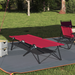 Sammenleggbar camping seng Rød 206 x 76 x 74 cm Oxford og Stål