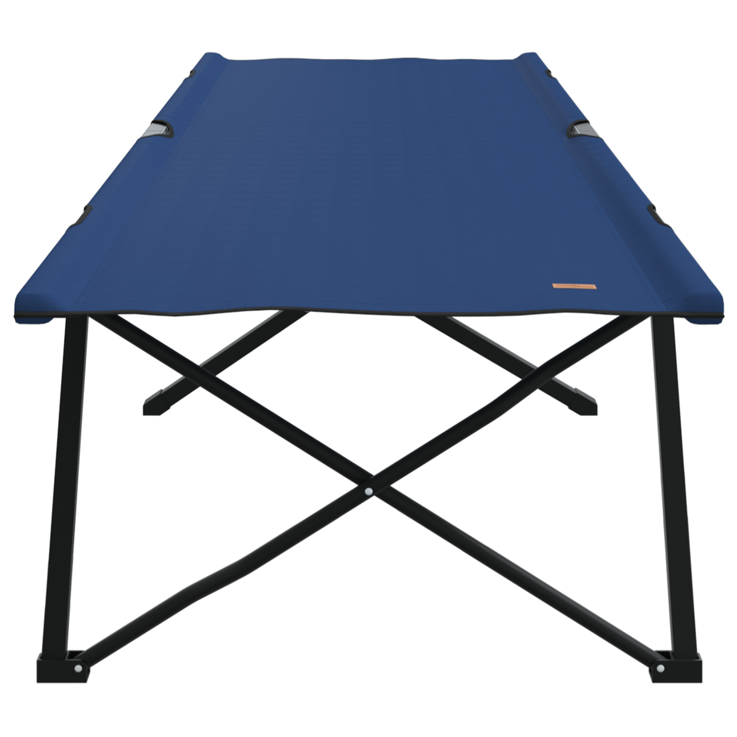 Sammenleggbar camping seng 2 pcs Blå 206 x 76 x 74 cm