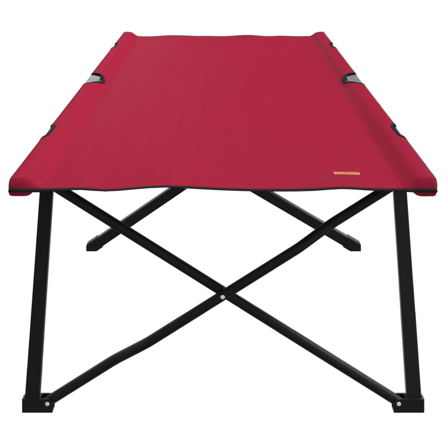 Sammenleggbar camping seng 2 pcs Rød 206 x 76 x 74 cm