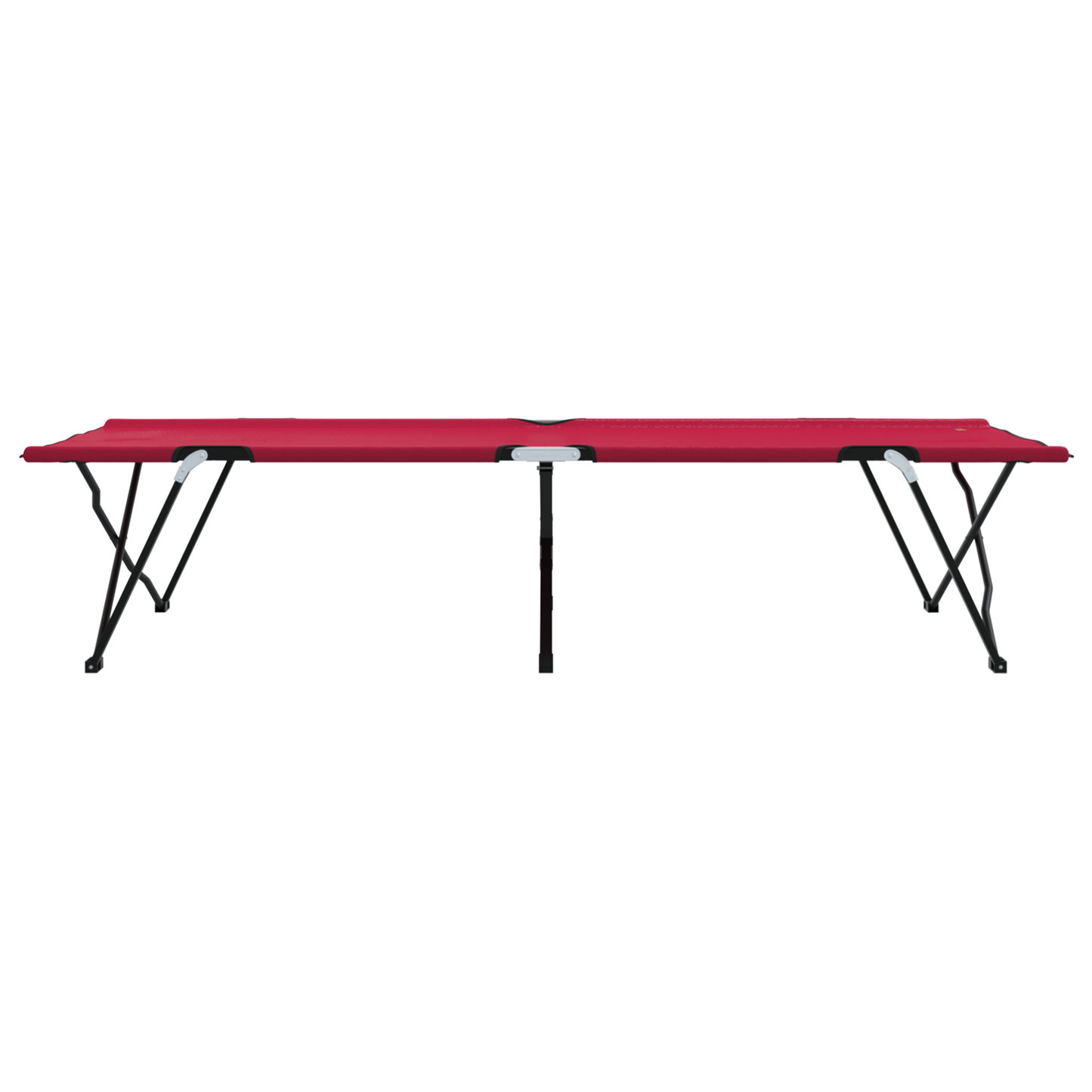 Sammenleggbar camping seng 2 pcs Rød 206 x 76 x 74 cm