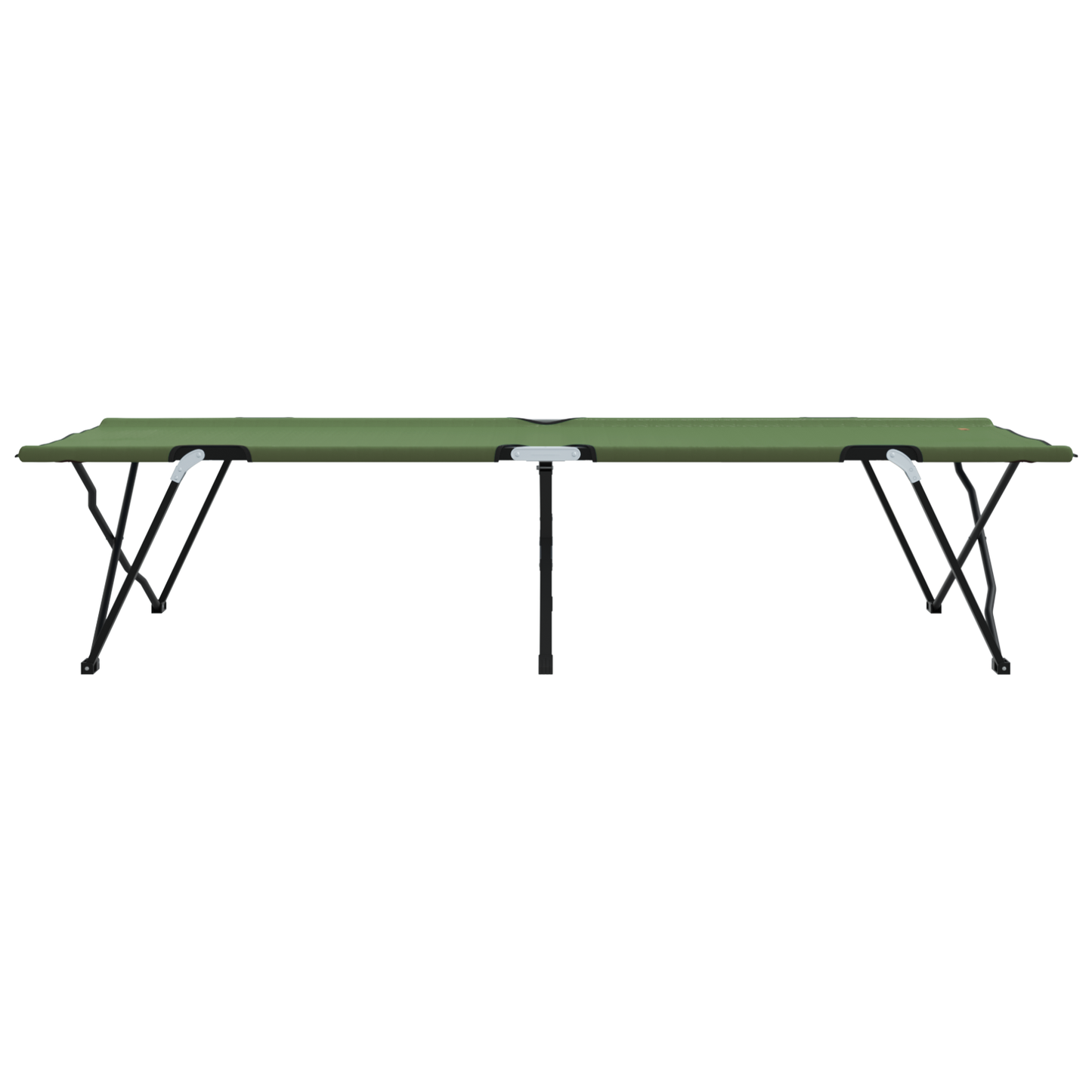 Sammenleggbar camping seng 2 pcs grønn 206 x 76 x 74 cm