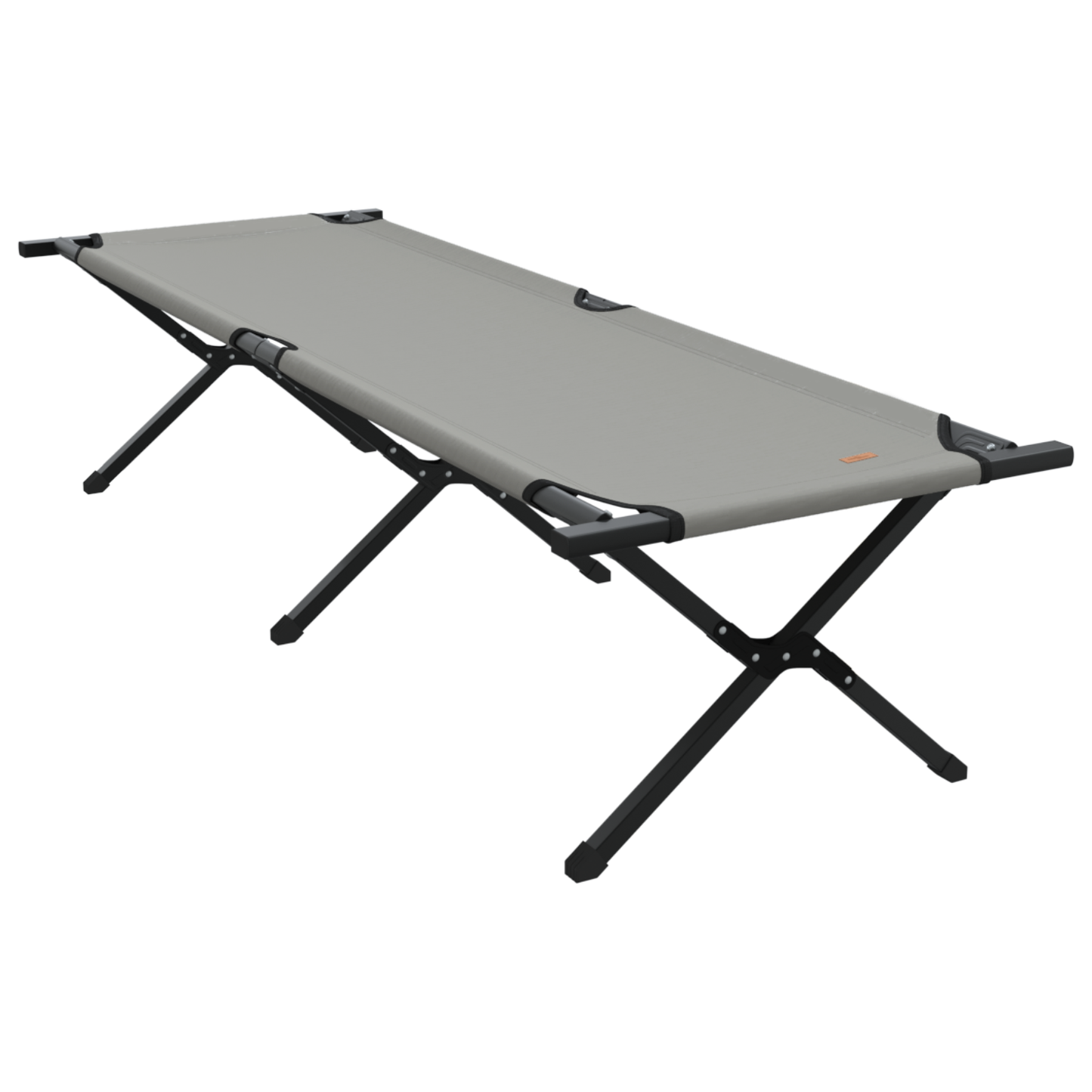 Sammenleggbar camping seng Grå 193 x 69 x 45 cm Oxford-stoff