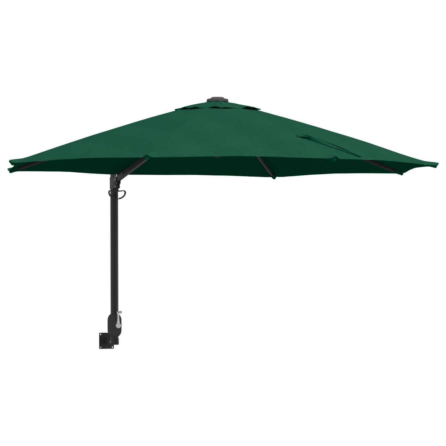 Hageparasol grønn 248 x 248 x 148 cm Polyester og stål