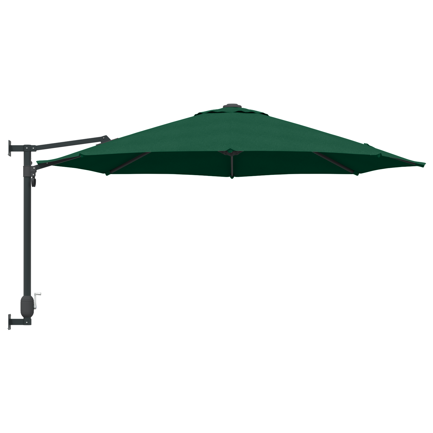 Hageparasol grønn 248 x 248 x 148 cm Polyester og stål