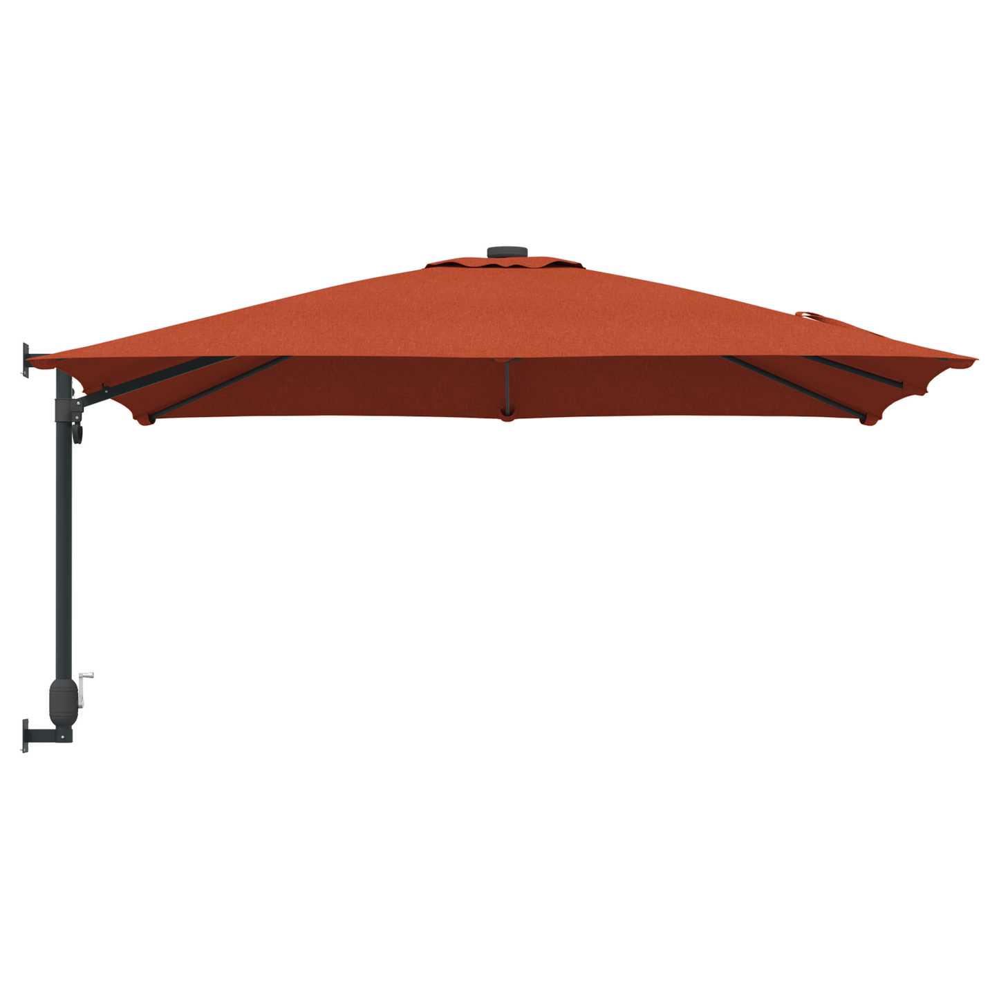 Hageparasol Terrakotta 248,5 x 247,5 x 160 cm Polyester og stål
