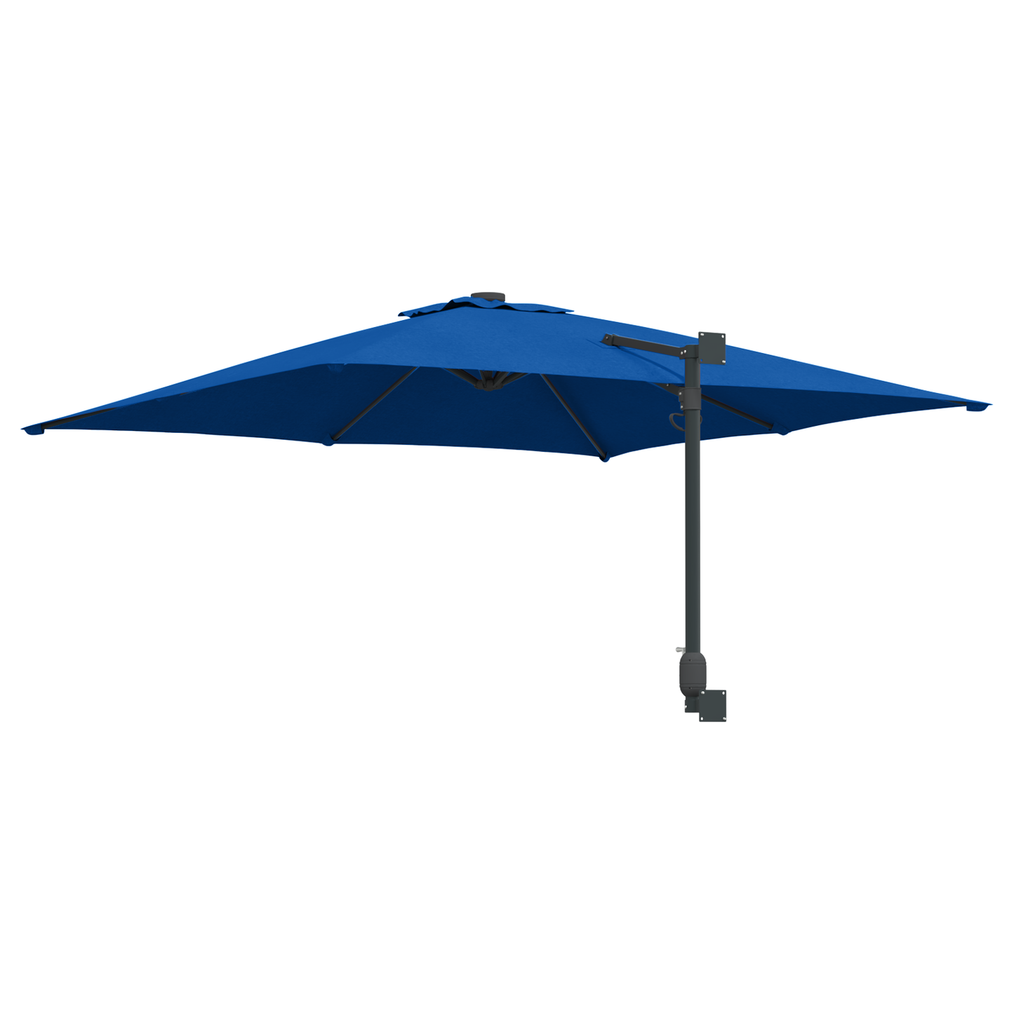 Hageparasol Azurblå 248,5 x 247,5 x 160 cm Polyester og stål