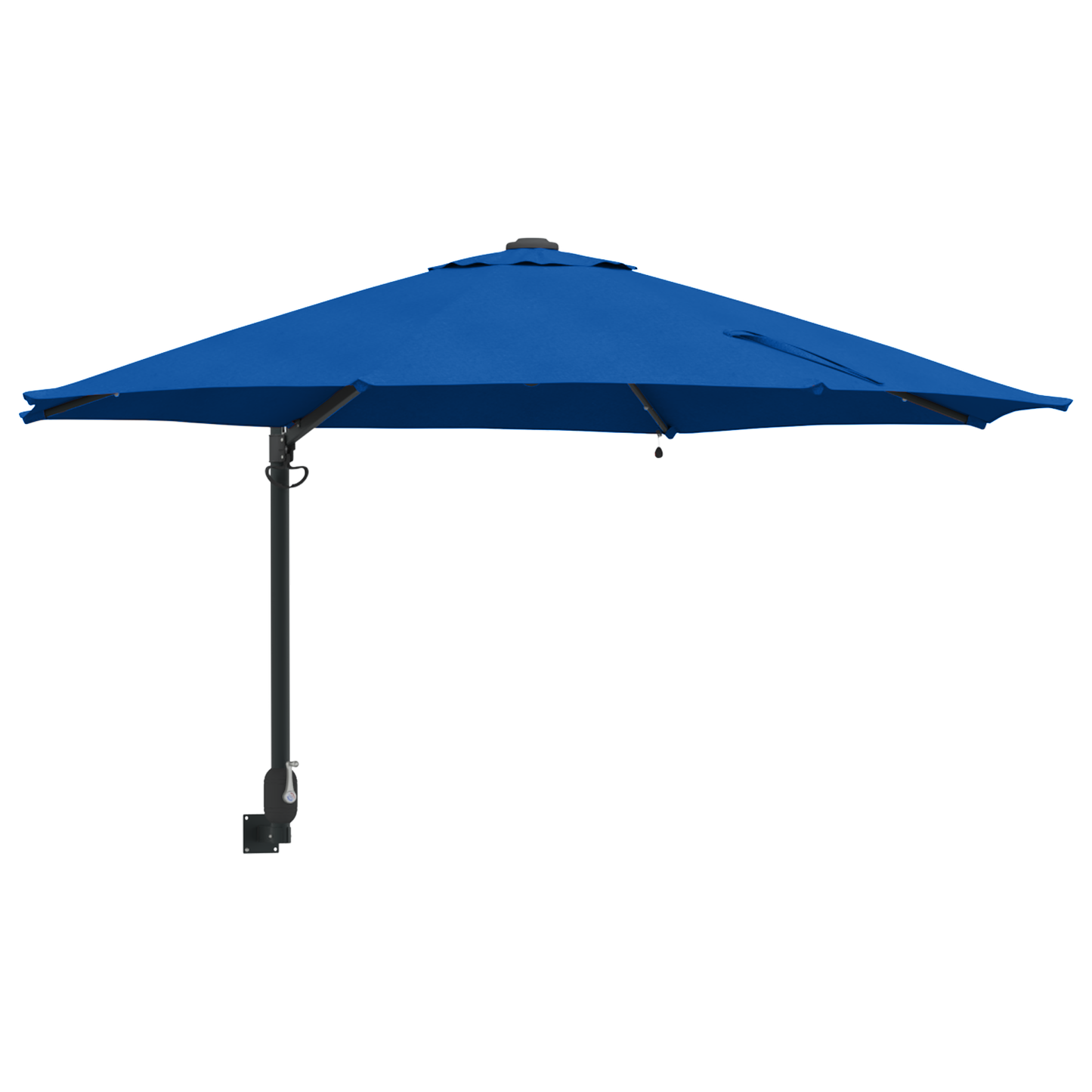 Hageparasol 248 x 248 x 148 cm Polyester og stål Azurblå