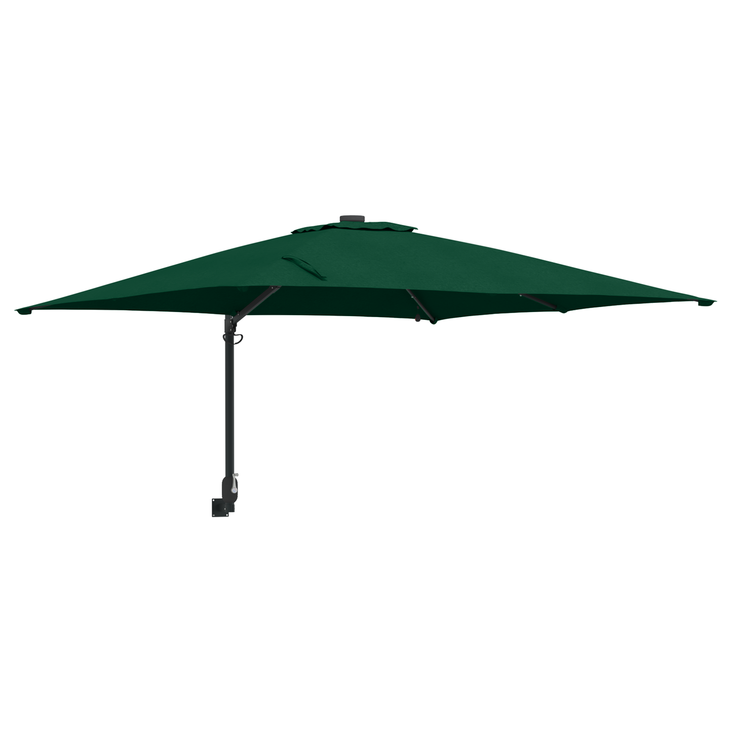 Hageparasol grønn 248,5 x 247,5 x 160 cm Polyester og stål