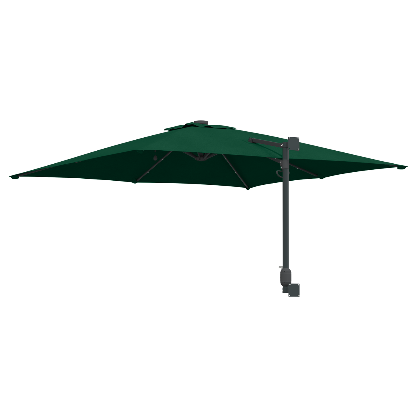 Hageparasol grønn 248,5 x 247,5 x 160 cm Polyester og stål