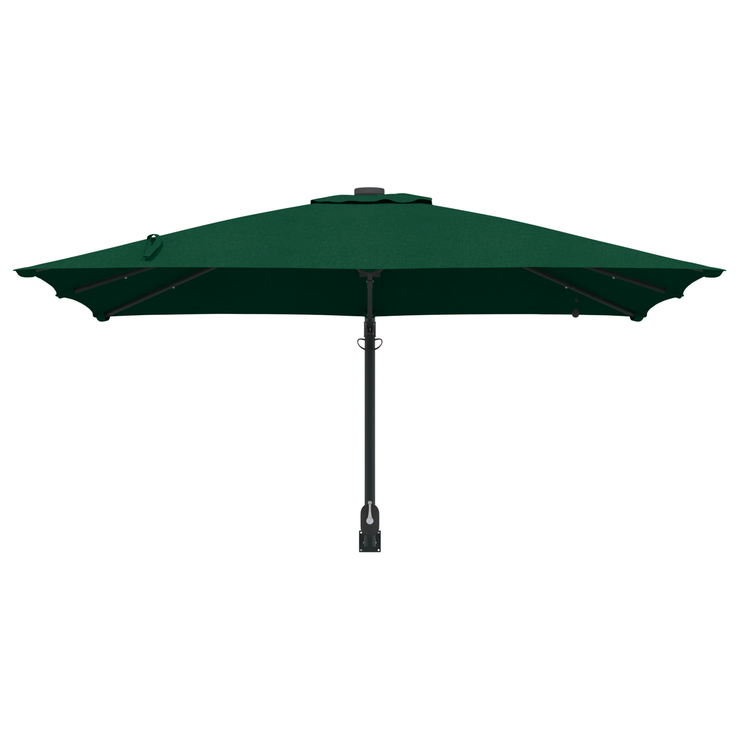 Hageparasol grønn 248,5 x 247,5 x 160 cm Polyester og stål