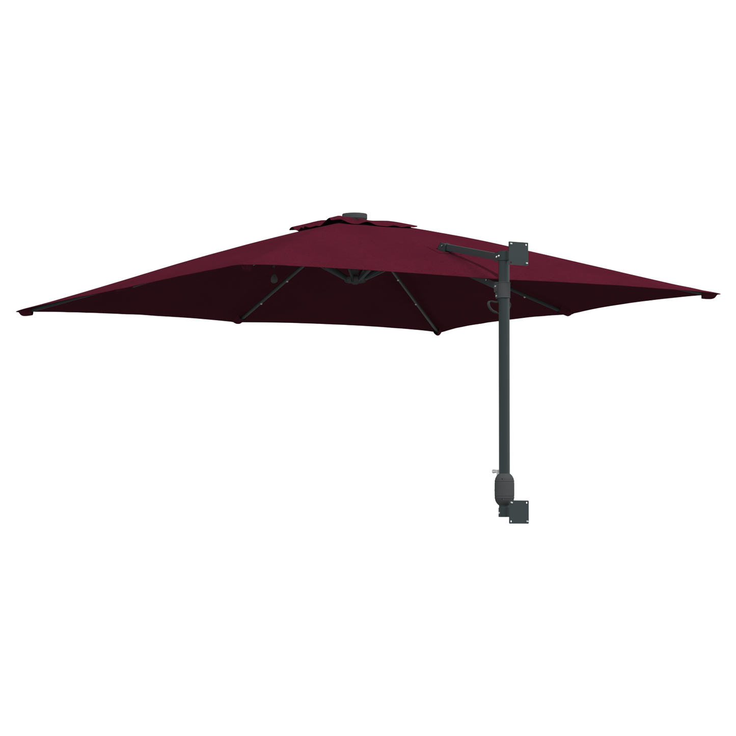 Hageparasol Bordeaux Rød 248,5 x 247,5 x 160 cm
