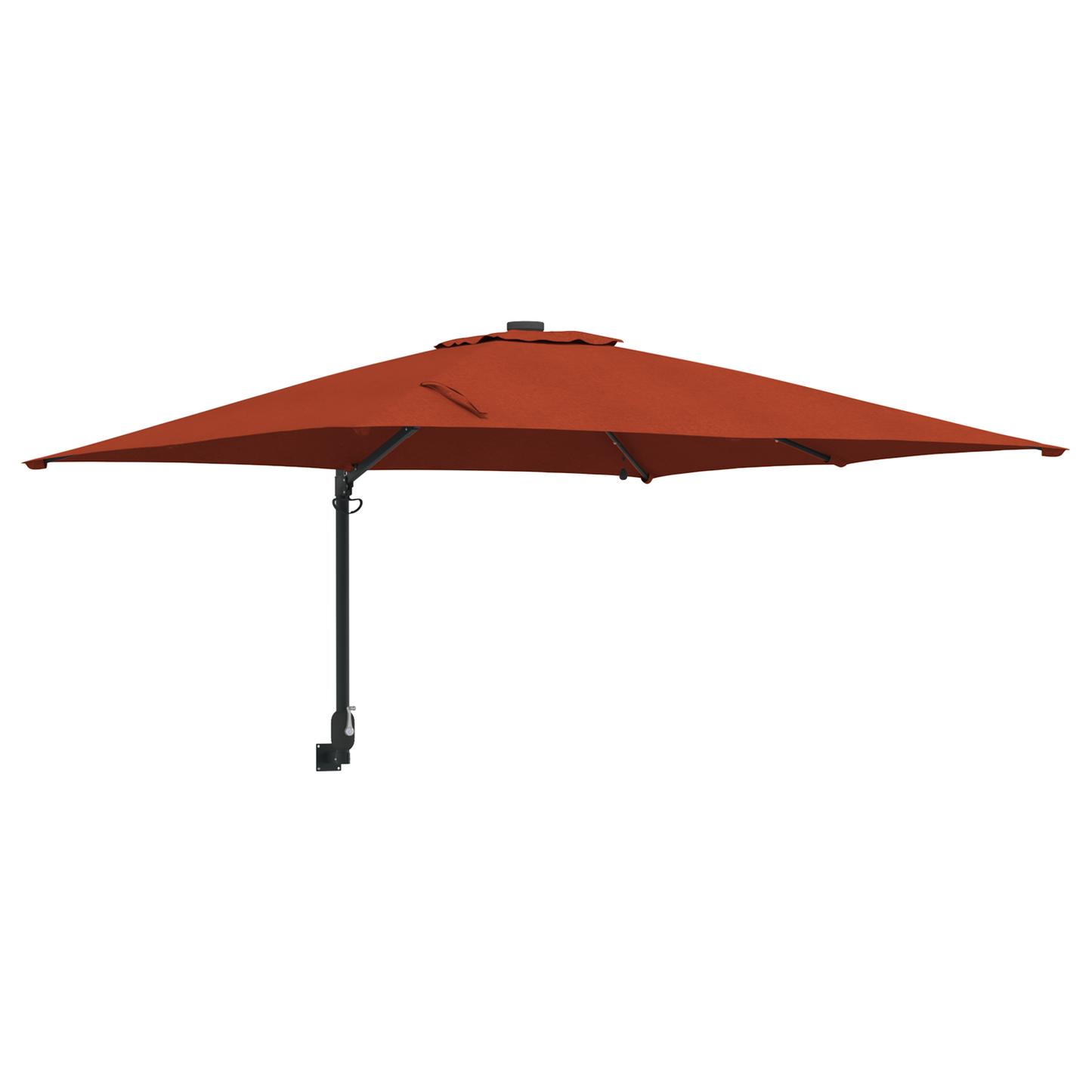 Hageparasol Terrakotta 248,5 x 247,5 x 160 cm Polyester og stål