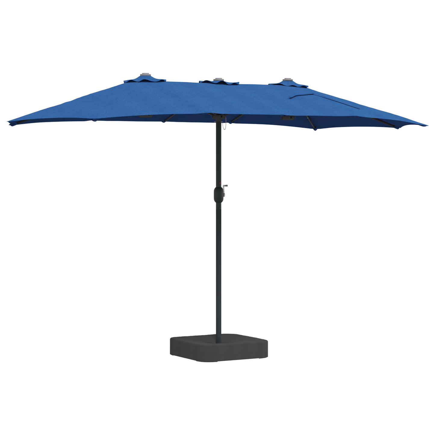 Hageparasol Azurblå 385 x 209 x 244 cm Polyester