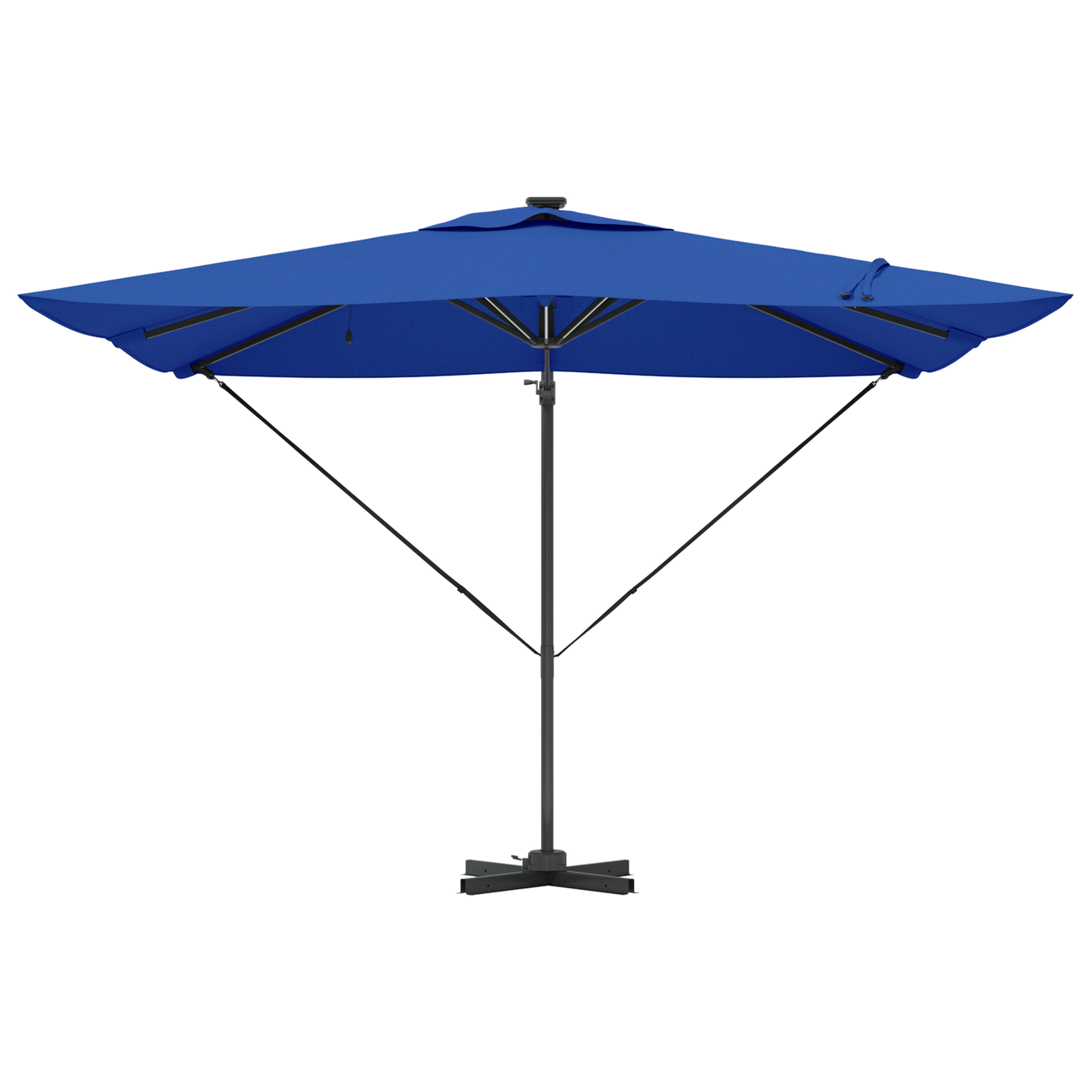 Parasoll Azure Blue 286 x 284 x 270 cm Aluminium og polyester