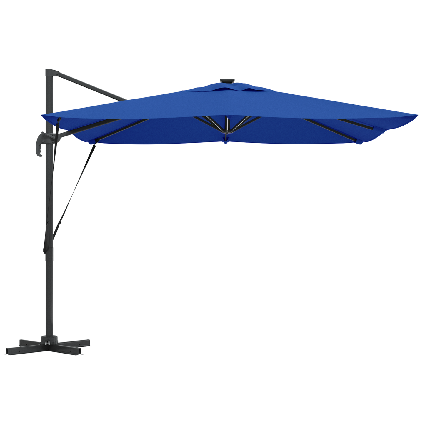 Parasoll Azure Blue 286 x 284 x 270 cm Aluminium og polyester