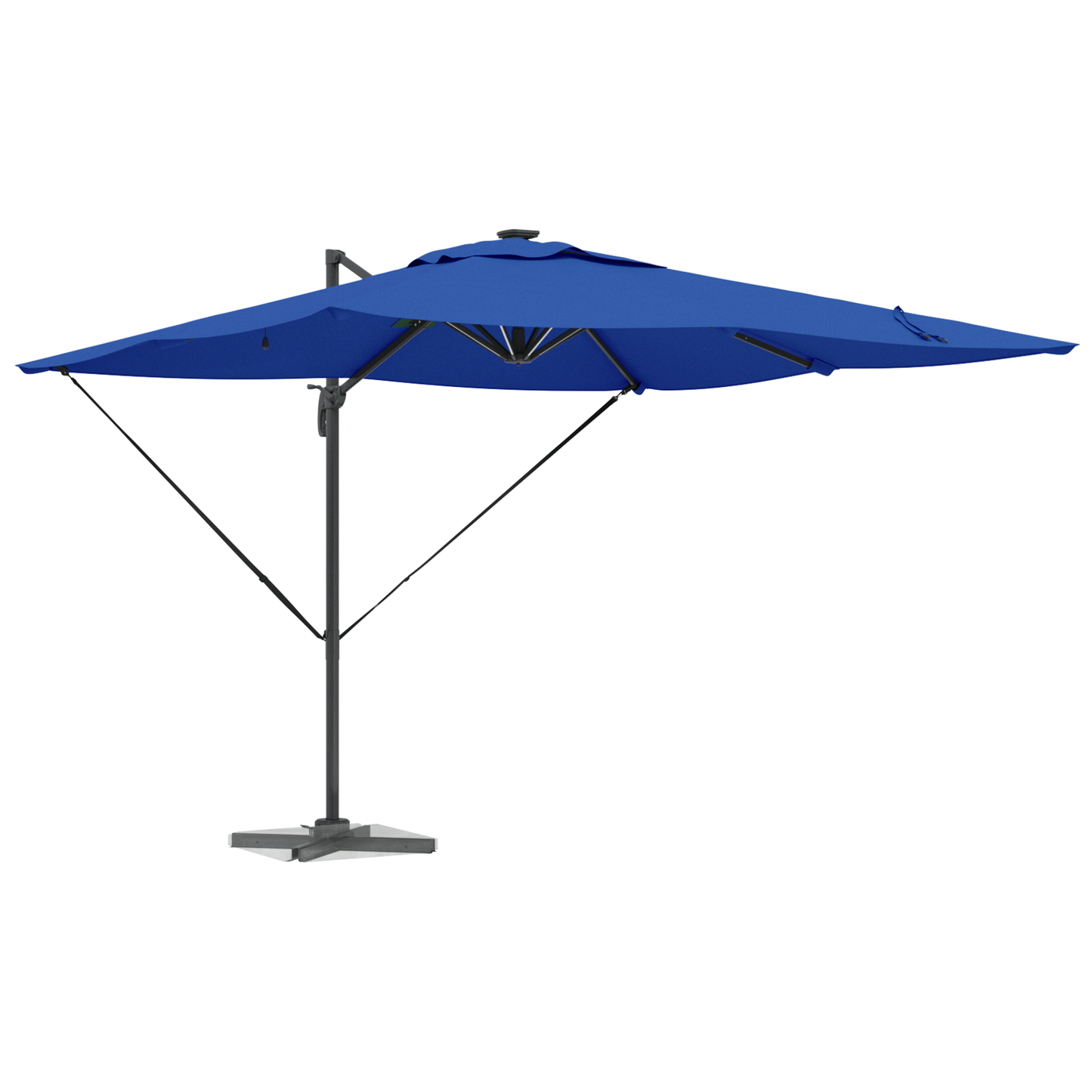 Parasoll Azure Blue 286 x 284 x 270 cm Aluminium og polyester