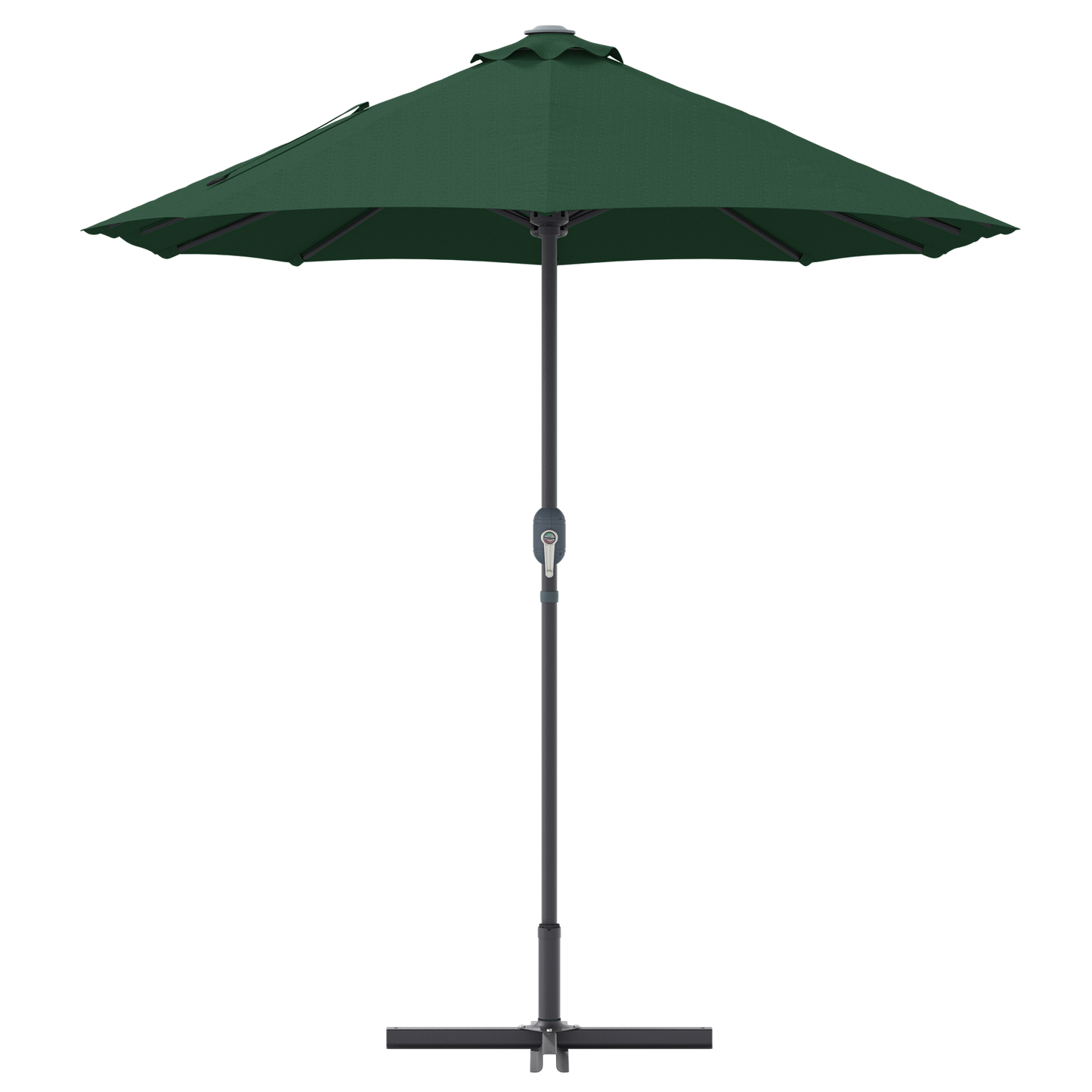 Hageparasol grønn 370 x 197 x 239 cm Polyester og aluminium