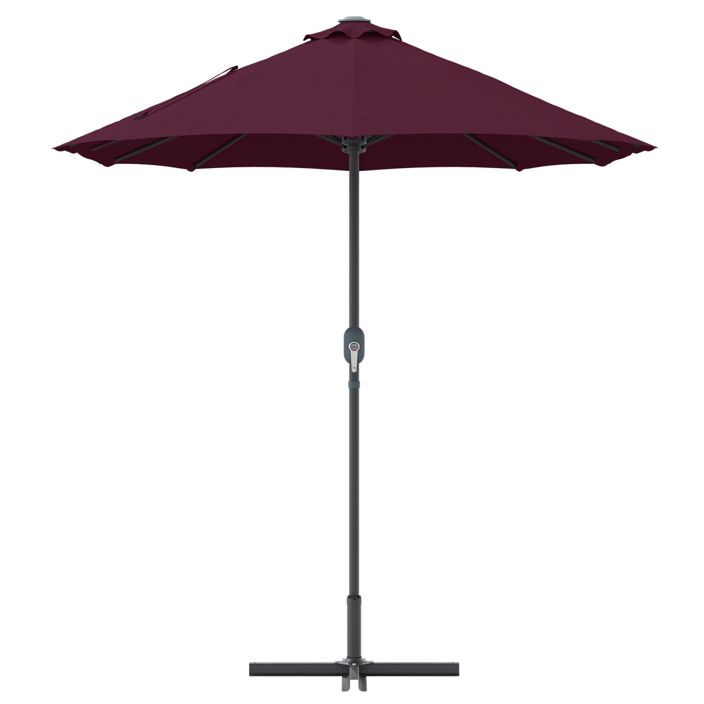 Hageparasol Bordeaux Rød 370 x 197 x 239 cm
