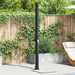 Utendørs Soldusj Svart 217 cm PVC og Aluminium