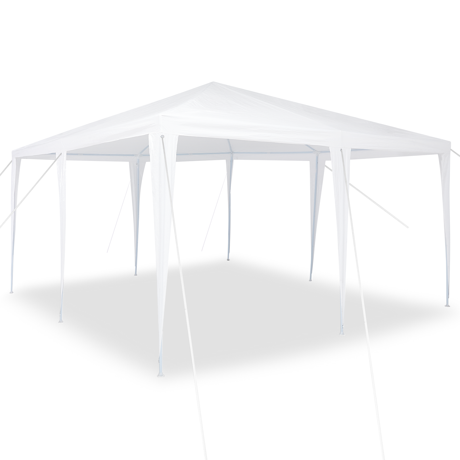 Partytelt Hvit 400 x 400 x 266 cm Polyester og stål