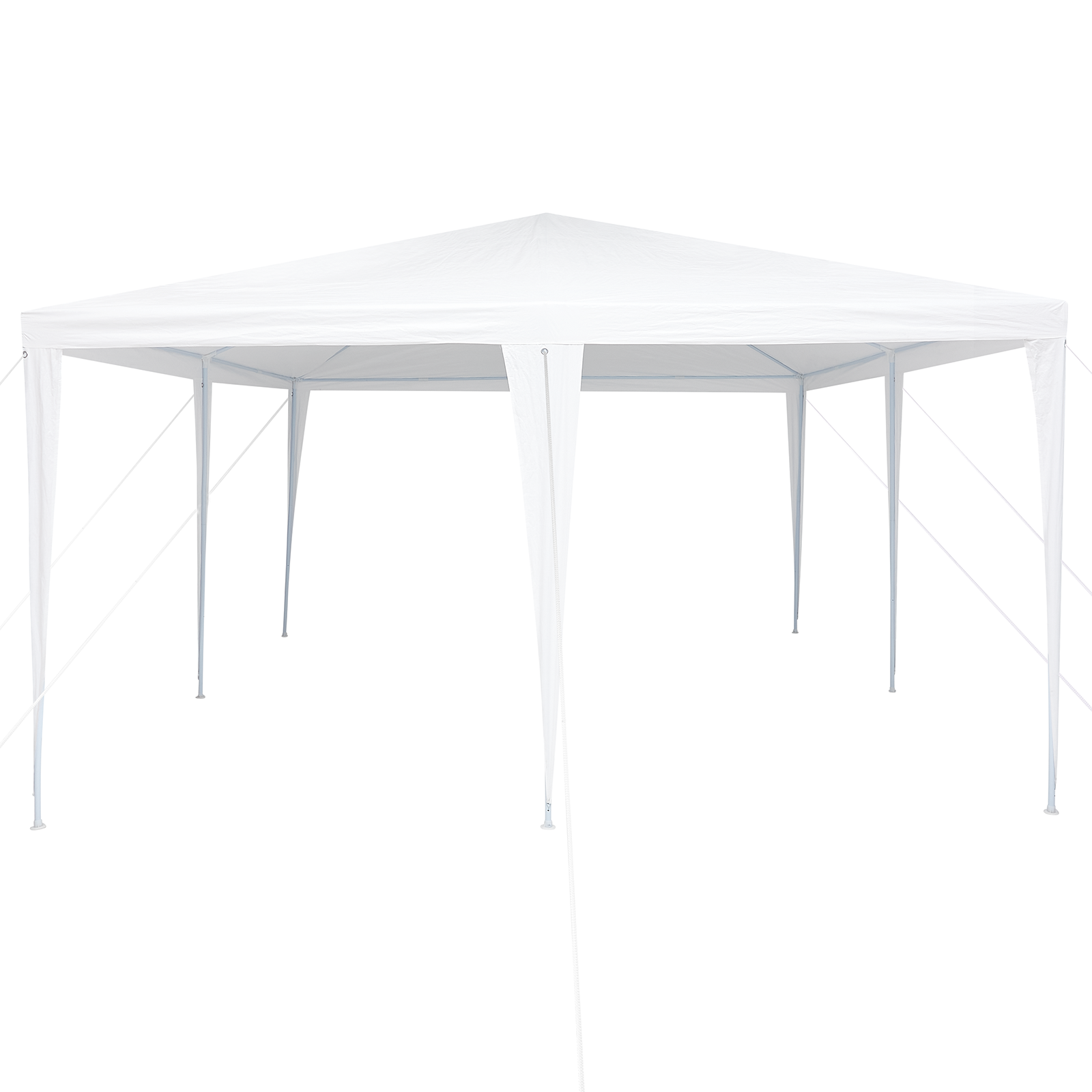 Partytelt Hvit 400 x 400 x 266 cm Polyester og stål