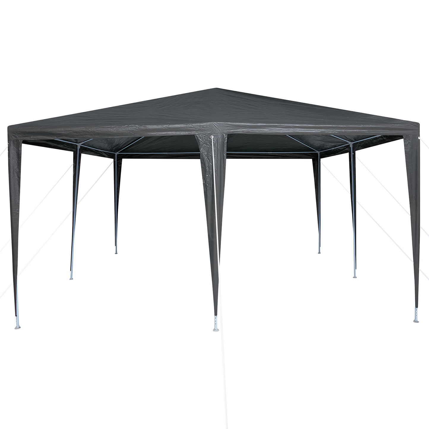 Partytelt Antrasitt 400 x 400 x 266 cm Polyetylen og Stål