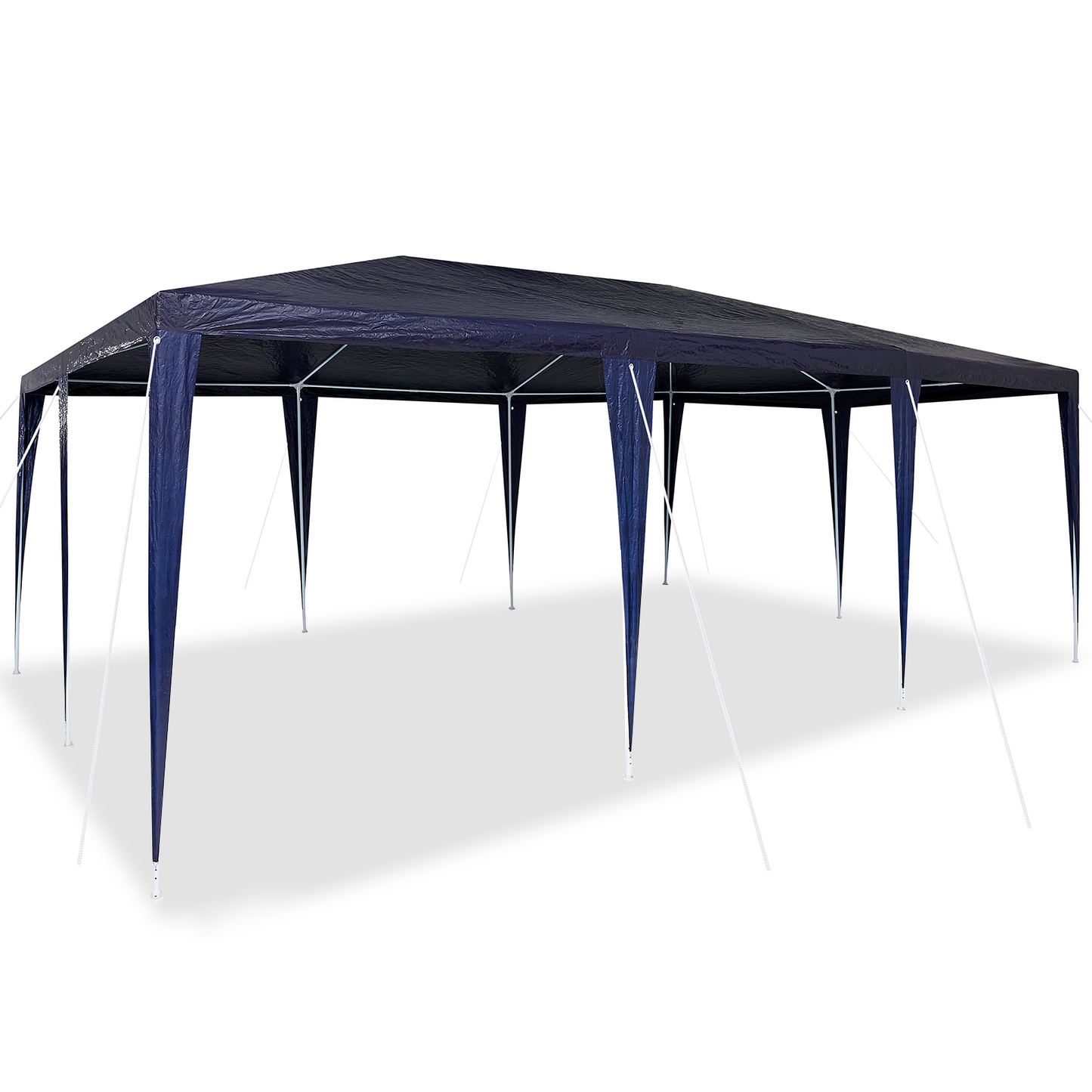 Partytelt Blå 600 x 400 x 266 cm Polyetylen og Stål