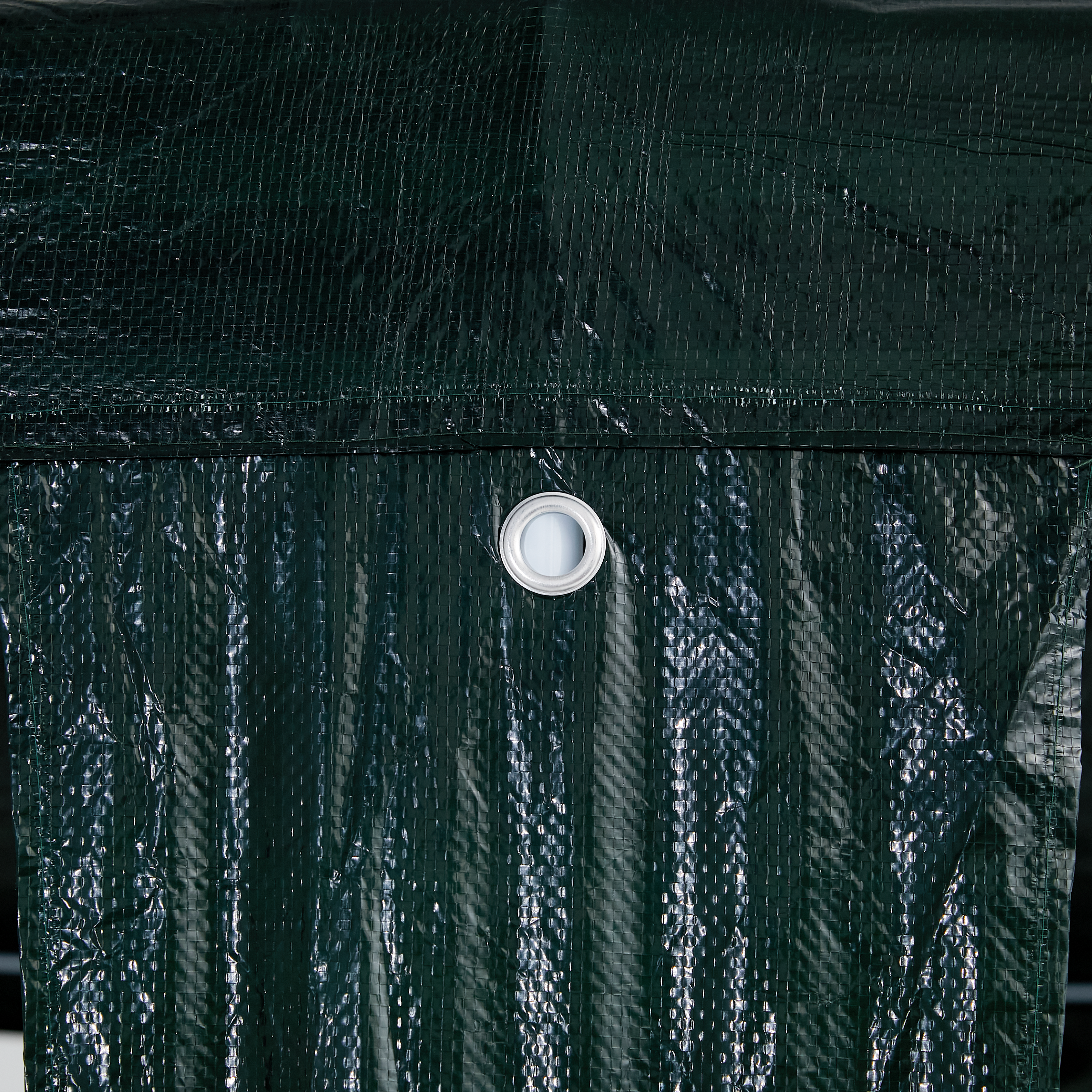 Partytelt Grønn og hvit 600 x 400 x 266 cm Polyester og stål