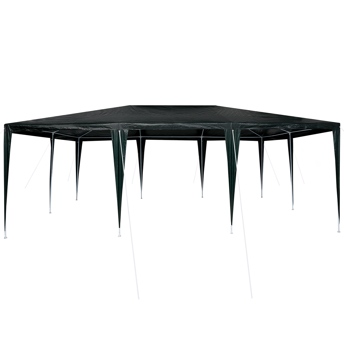 Partytelt grønn 600 x 400 x 266 cm Polyetylen og Stål