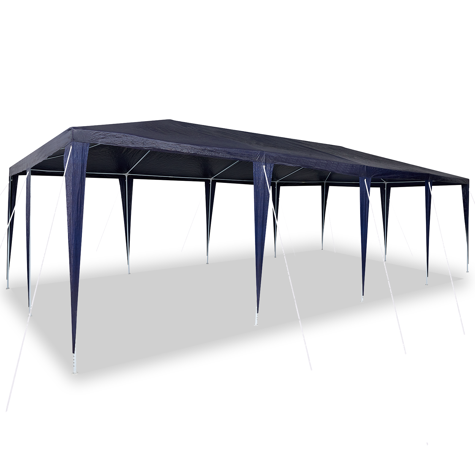 Partytelt Blå og hvit 800 x 400 x 266 cm Polyester og stål