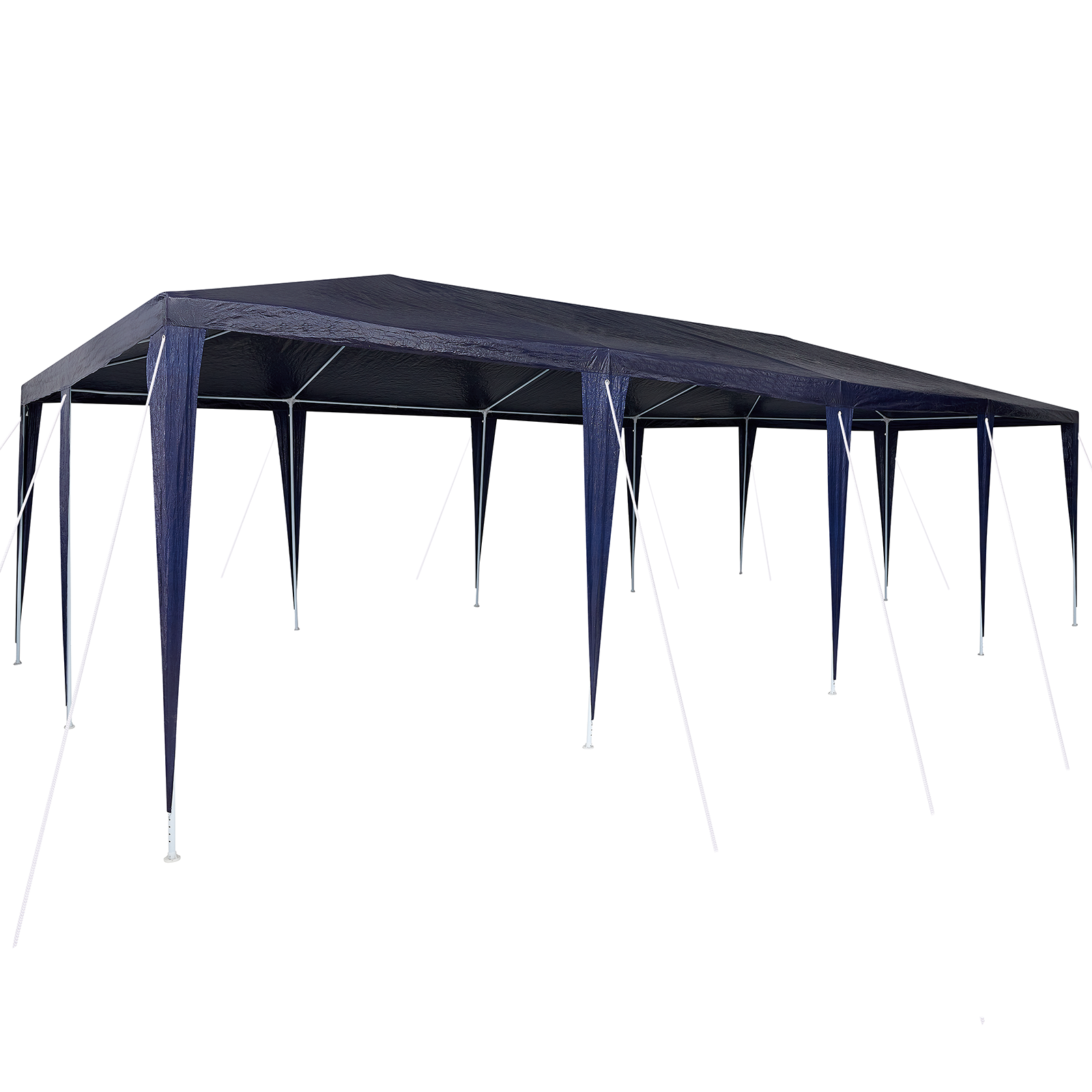 Partytelt Blå og hvit 800 x 400 x 266 cm Polyester og stål