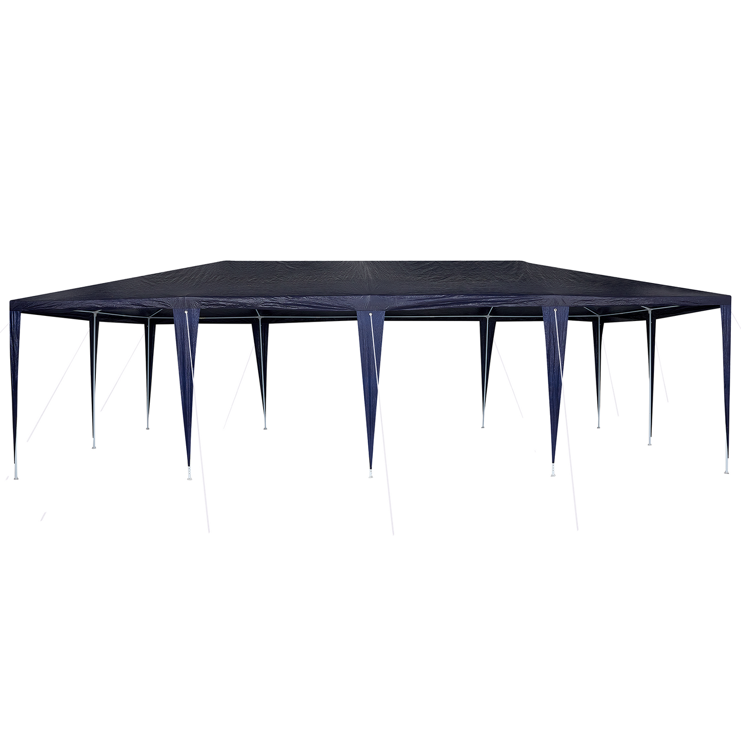Partytelt Blå 800 x 400 x 266 cm Polyetylen og Stål
