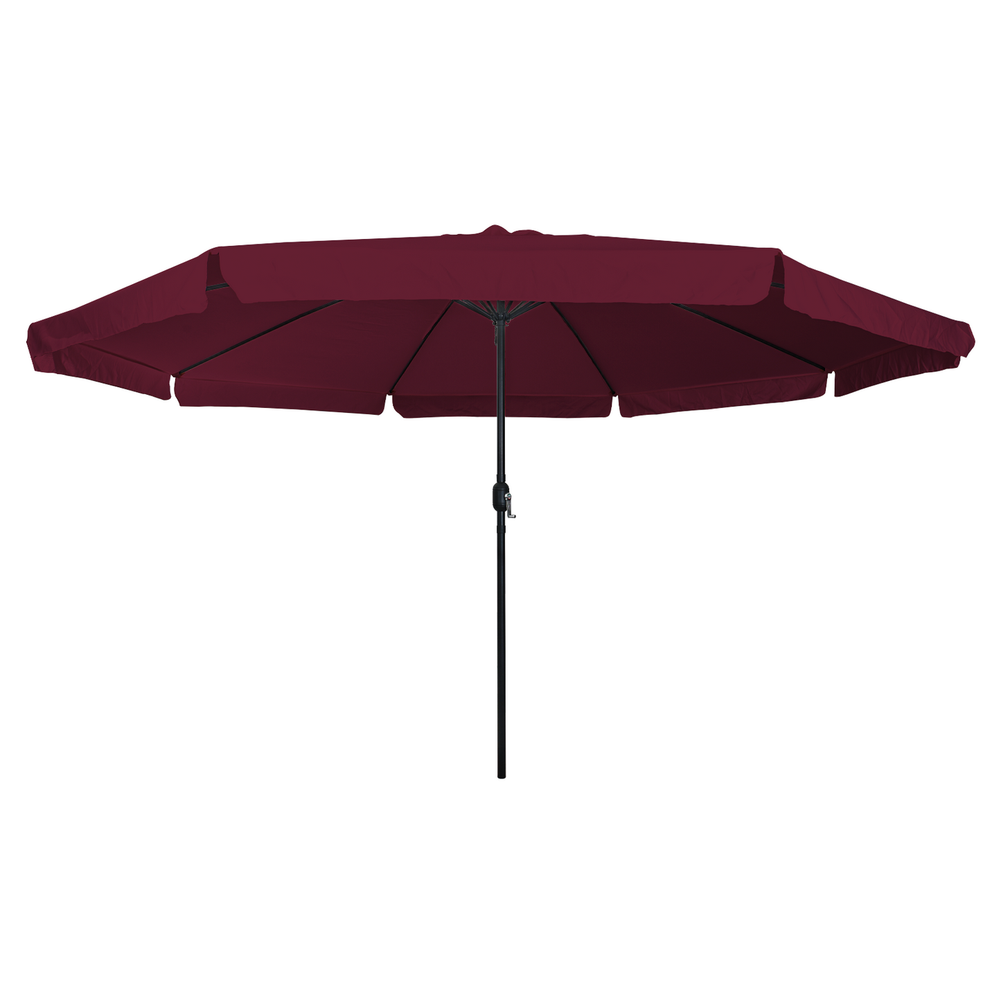 Hageparasol Bordeaux Rød 394 x 394 x 248 cm Polyester og stål