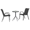 Hage Bistro Sett 3 pcs Svart Stål